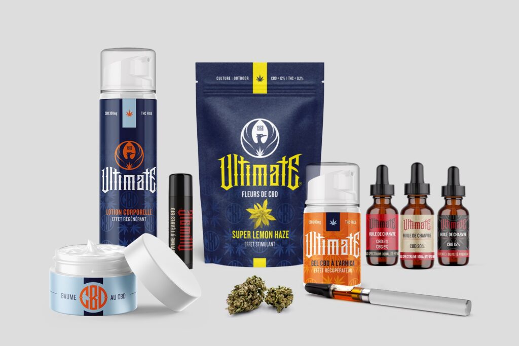 Packaging CBD de Ultimate 1968 par Goodman & Goodman Agency